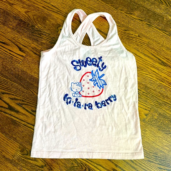 Ki-La-Ra Hello Kitty Racerback Light Pink Tank Top (M but fits S) - Picture 1 of 6